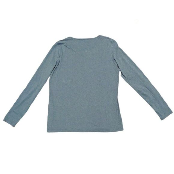 Fat Face Blue Long Sleeve T-Shirt Tee Organic Cotton UK 16 / US 12 - Picture 2 of 6